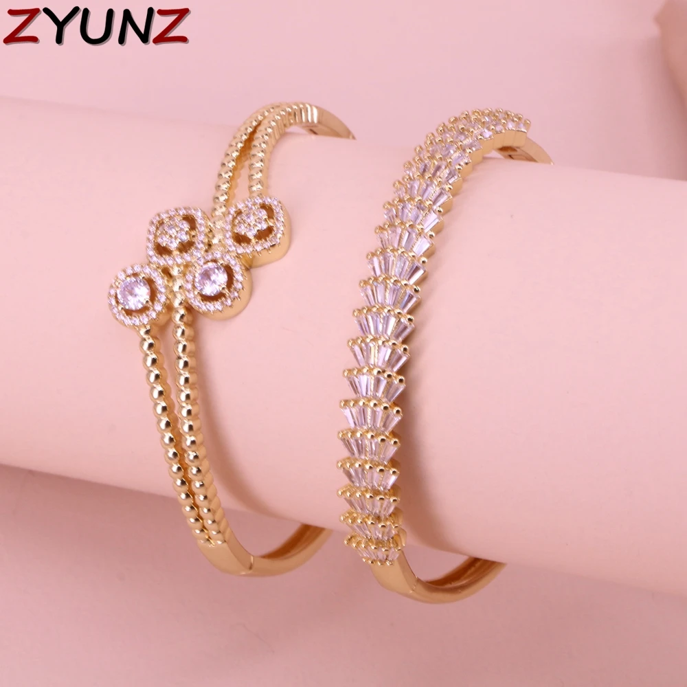 3PCS, Luxury Gold Color CZ Geometric Bracelet For Women Jewelry Party Wedding Cubic ZirconVintage Bangle Female Gift
3PCS, Luxury Gold Color CZ Geometric Bracelet For Women Jewelry Party Wedding Cubic ZirconVintage Bangle Female Gift