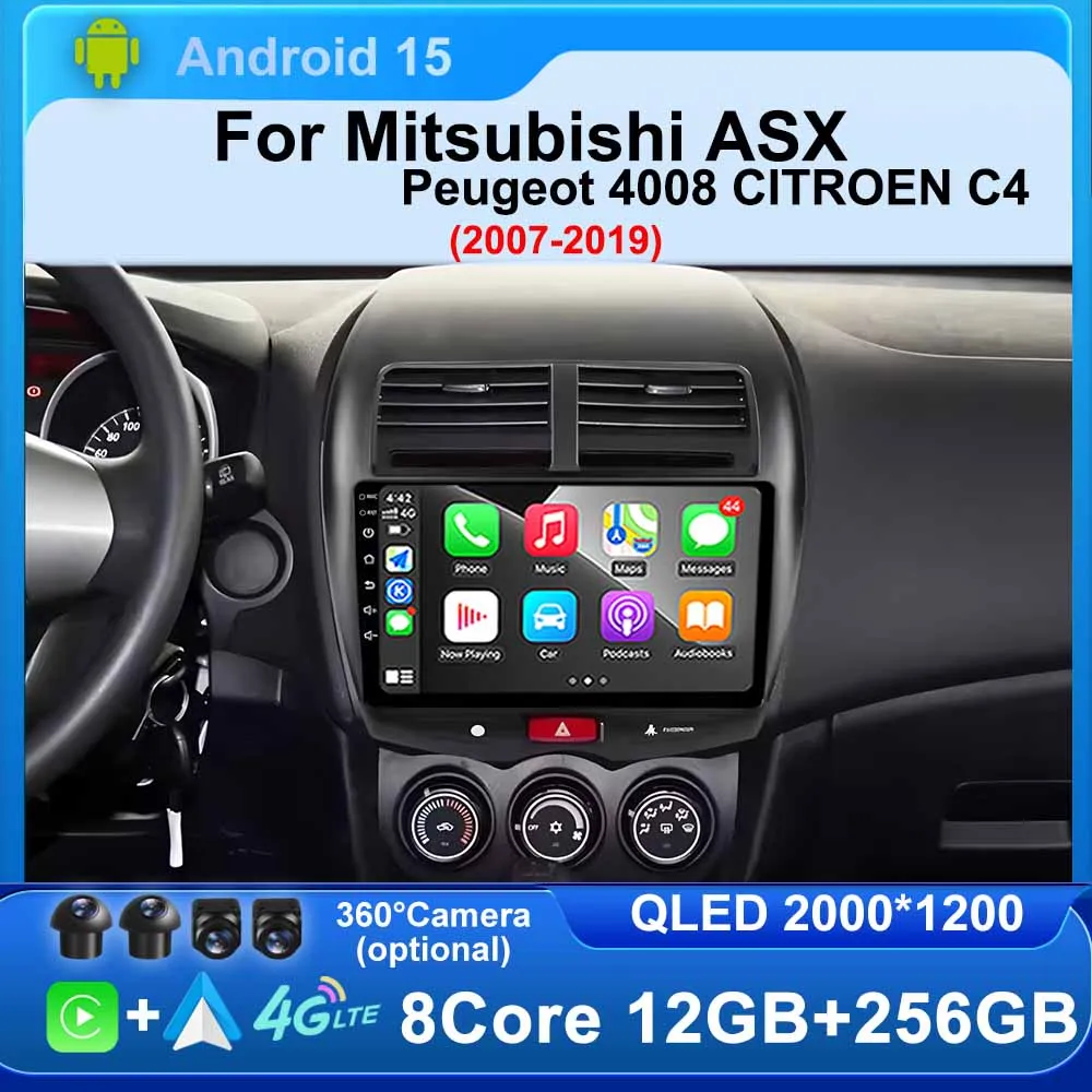 Android 15 Car Radio for Mitsubishi ASX 2007-2019 Peugeot 4008 Multimedia Player GPS Navigation Stereo Carplay BT 4G Head Unit
Android 15 Car Radio for Mitsubishi ASX 2007-2019 Peugeot 4008 Multimedia Player GPS Navigation Stereo Carplay BT 4G Head Unit