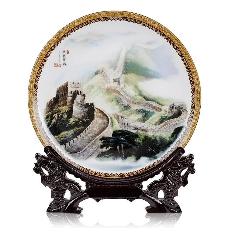 BEST business birthday present - vintage handicraft CHINA The Great Wall porcelain plate Decor art
BEST business birthday present - vintage handicraft CHINA The Great Wall porcelain plate Decor art