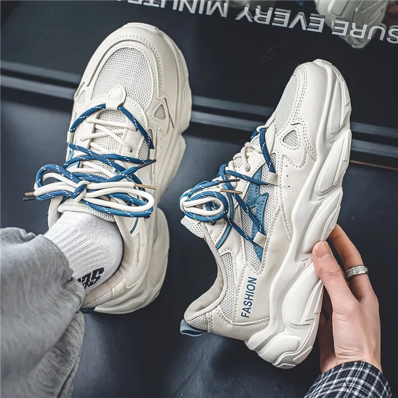 Spring Men's Shoes New Breathable Mesh Sports Shoes Men's Trendy All-match Thick-soled Casual Running Trendy Men Shoes
Spring Men's Shoes New Breathable Mesh Sports Shoes Men's Trendy All-match Thick-soled Casual Running Trendy Men Shoes