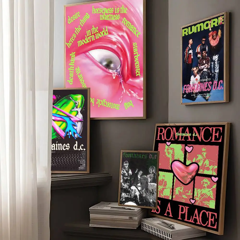 Band F-Fontaines D C Romance Good Quality Prints And Posters Waterproof Paper Sticker Coffee House Bar Posters Wall Stickers
Band F-Fontaines D C Romance Good Quality Prints And Posters Waterproof Paper Sticker Coffee House Bar Posters Wall Stickers