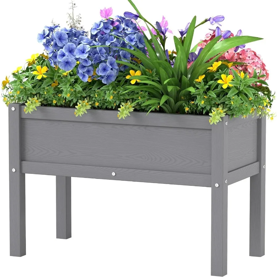 Small HDPE Raised Garden Bed Elevated Planter Box with Legs Outdoor All-Weather Planter Raised Beds for Seeds Herb Flower Veget
Small HDPE Raised Garden Bed Elevated Planter Box with Legs Outdoor All-Weather Planter Raised Beds for Seeds Herb Flower Veget
