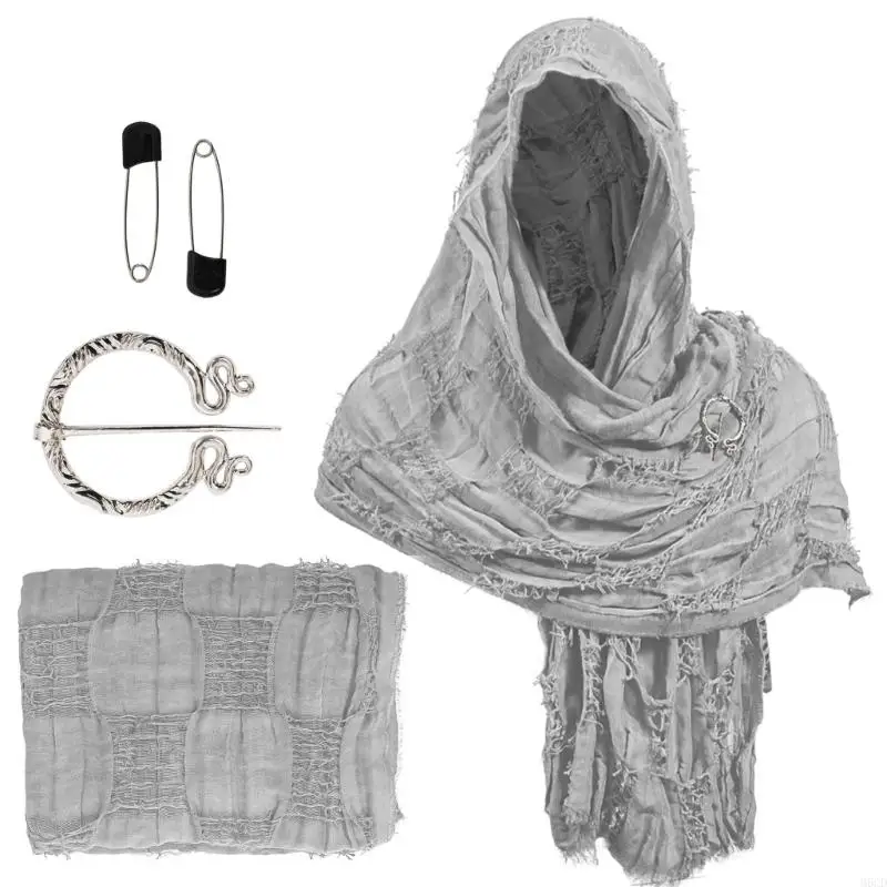 M6CD Distressed Desert Cloak Shawl Renaissant Adult Costume Props Scarf For Halloween
M6CD Distressed Desert Cloak Shawl Renaissant Adult Costume Props Scarf For Halloween