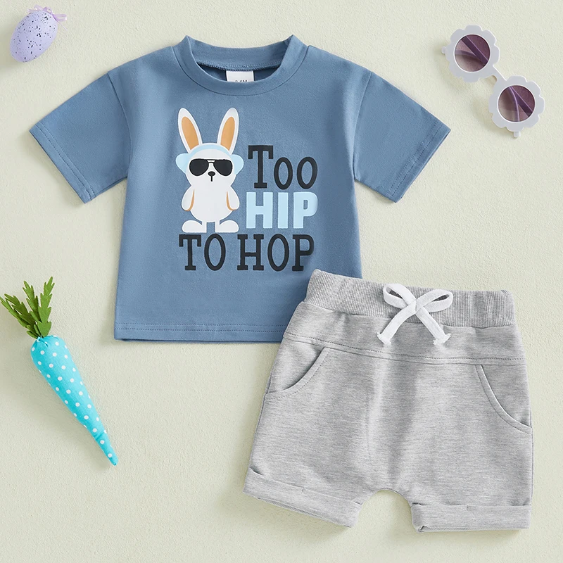 2025-01-02 Lioraitiin Toddler Baby Boys Easter Shorts Sets Short Sleeve Letter Bunny Print Tops and Solid Color Shorts Sets
2025-01-02 Lioraitiin Toddler Baby Boys Easter Shorts Sets Short Sleeve Letter Bunny Print Tops and Solid Color Shorts Sets