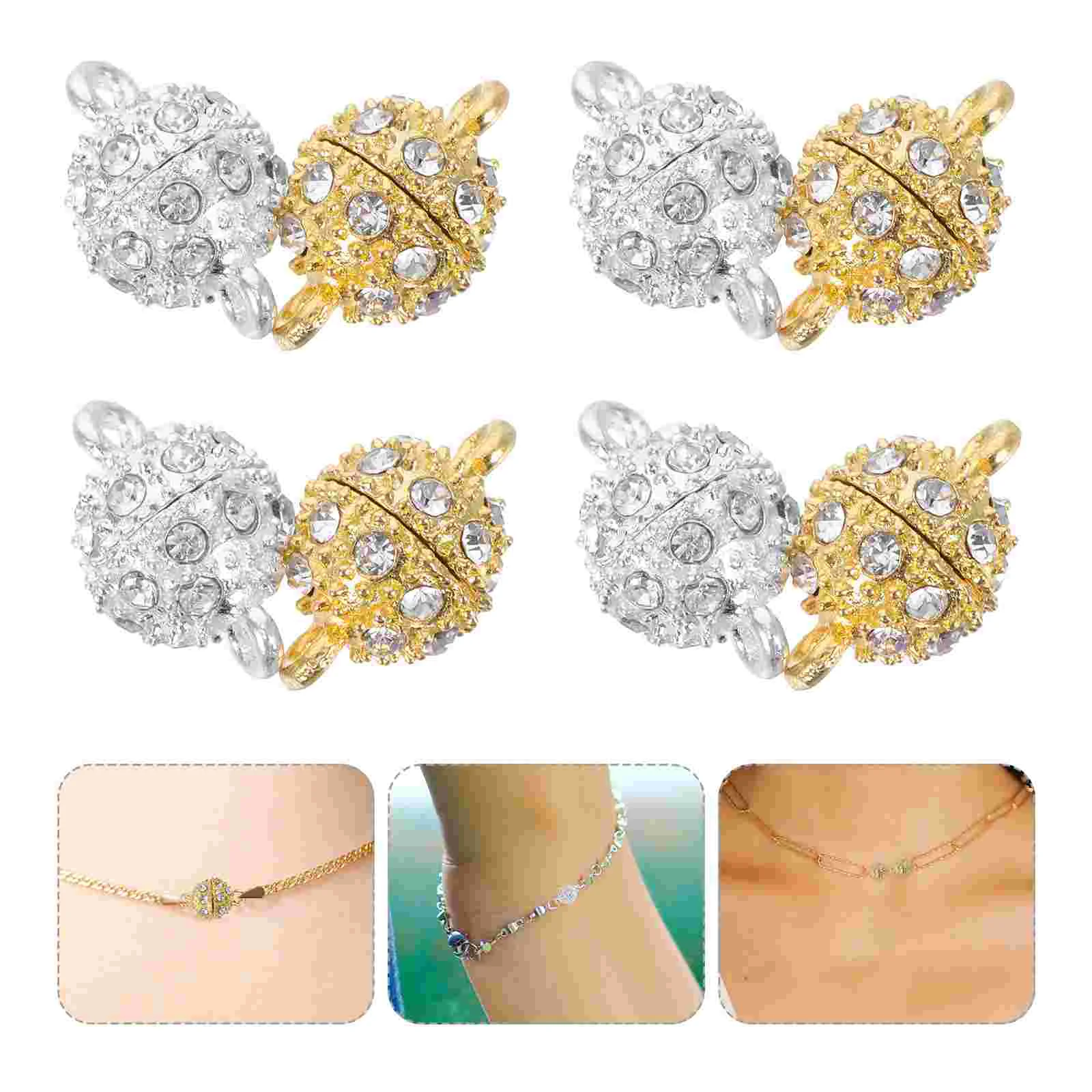 12 Pcs Ball Point Drill Magnetic Necklace Clasps and Closures Jewelry for Necklaces Bracelet Round
12 Pcs Ball Point Drill Magnetic Necklace Clasps and Closures Jewelry for Necklaces Bracelet Round