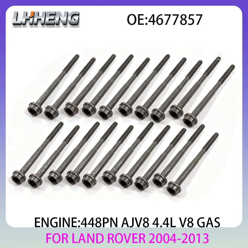 448PN Head Bolt Kit 20 Bolt Set Of Item for LAND ROVER DISCOVERY RANGE ROVER L322 L320 4.4L 4.4 L T V8 GAS 04-13 4677857 AJV8
448PN Head Bolt Kit 20 Bolt Set Of Item for LAND ROVER DISCOVERY RANGE ROVER L322 L320 4.4L 4.4 L T V8 GAS 04-13 4677857 AJV8