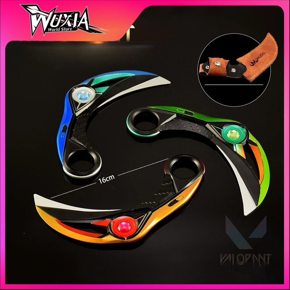 Hot Valorant Ion 2.0 Karambit Weapon Melee Sword 16cm Game Peripheral Metal Rotatable Claw Knife Model Collection for Gifts Toys
Hot Valorant Ion 2.0 Karambit Weapon Melee Sword 16cm Game Peripheral Metal Rotatable Claw Knife Model Collection for Gifts Toys