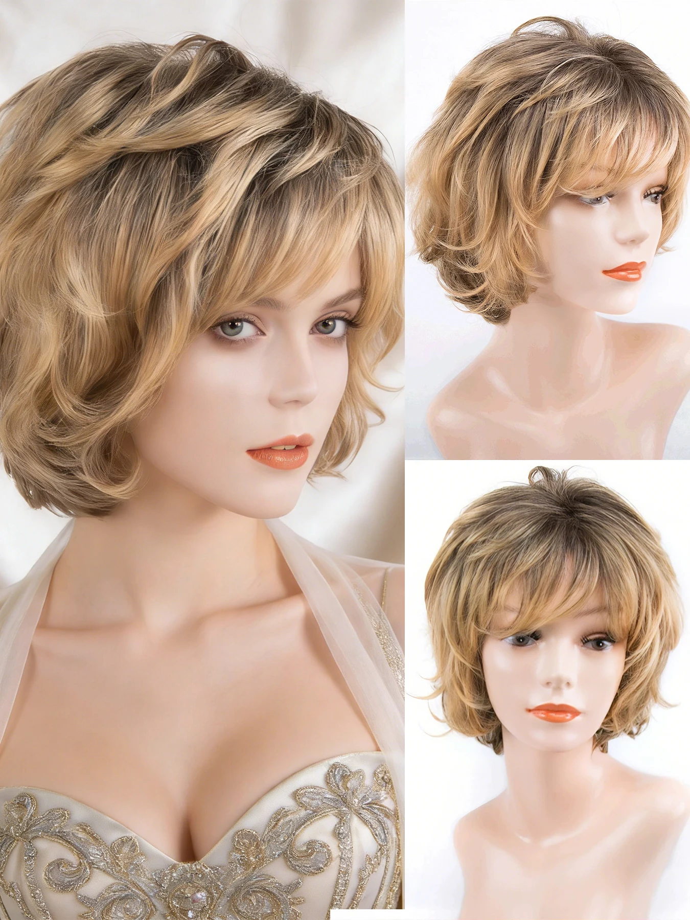 1 женский парик, выполненный из термостойкого синтетического высокотемпературного волокна, с естественным объемным стилем.
1 женский парик, выполненный из термостойкого синтетического высокотемпературного волокна, с естественным объемным стилем.