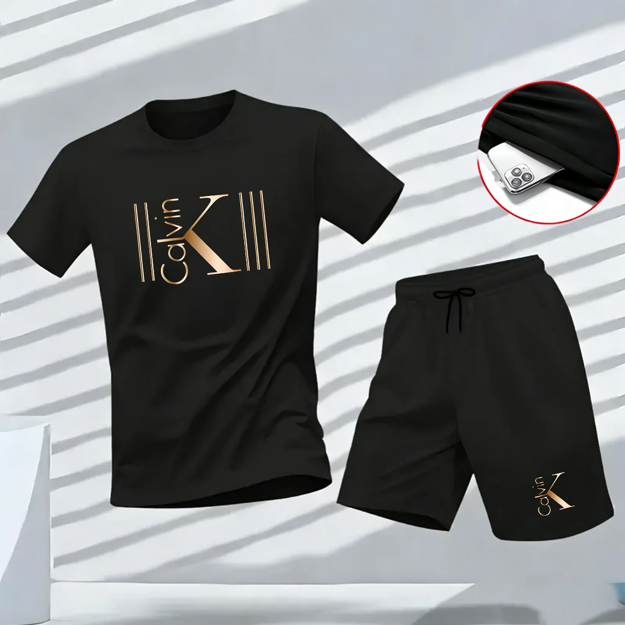 2026 Summer Men Printed Crew Neck Short Sleeve T-Shirt Shorts 2 Piece Set Breathable Casual Sports Streetwear Outfit
2026 Summer Men Printed Crew Neck Short Sleeve T-Shirt Shorts 2 Piece Set Breathable Casual Sports Streetwear Outfit