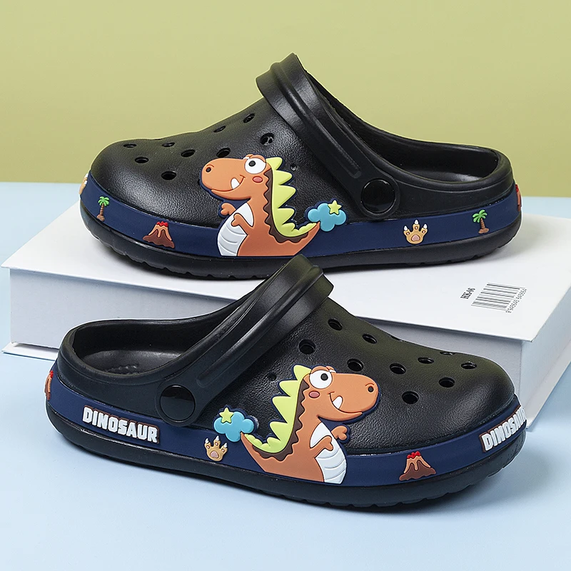 Cartoon Dinosaur Kids Slippers Sandals Boy Clogs Summer Water Beach Shoes Sneaker Lightweight Soft Cute Toddler Boys Sandals
Cartoon Dinosaur Kids Slippers Sandals Boy Clogs Summer Water Beach Shoes Sneaker Lightweight Soft Cute Toddler Boys Sandals