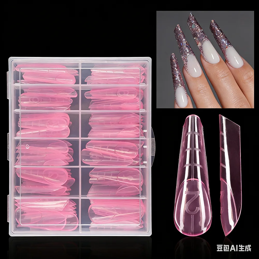 120pcs French Nail Acrylic Quick Building Extended Gel Mold Manicure Salon Full Cover Press On Nail Almond Extension Tool
120pcs French Nail Acrylic Quick Building Extended Gel Mold Manicure Salon Full Cover Press On Nail Almond Extension Tool