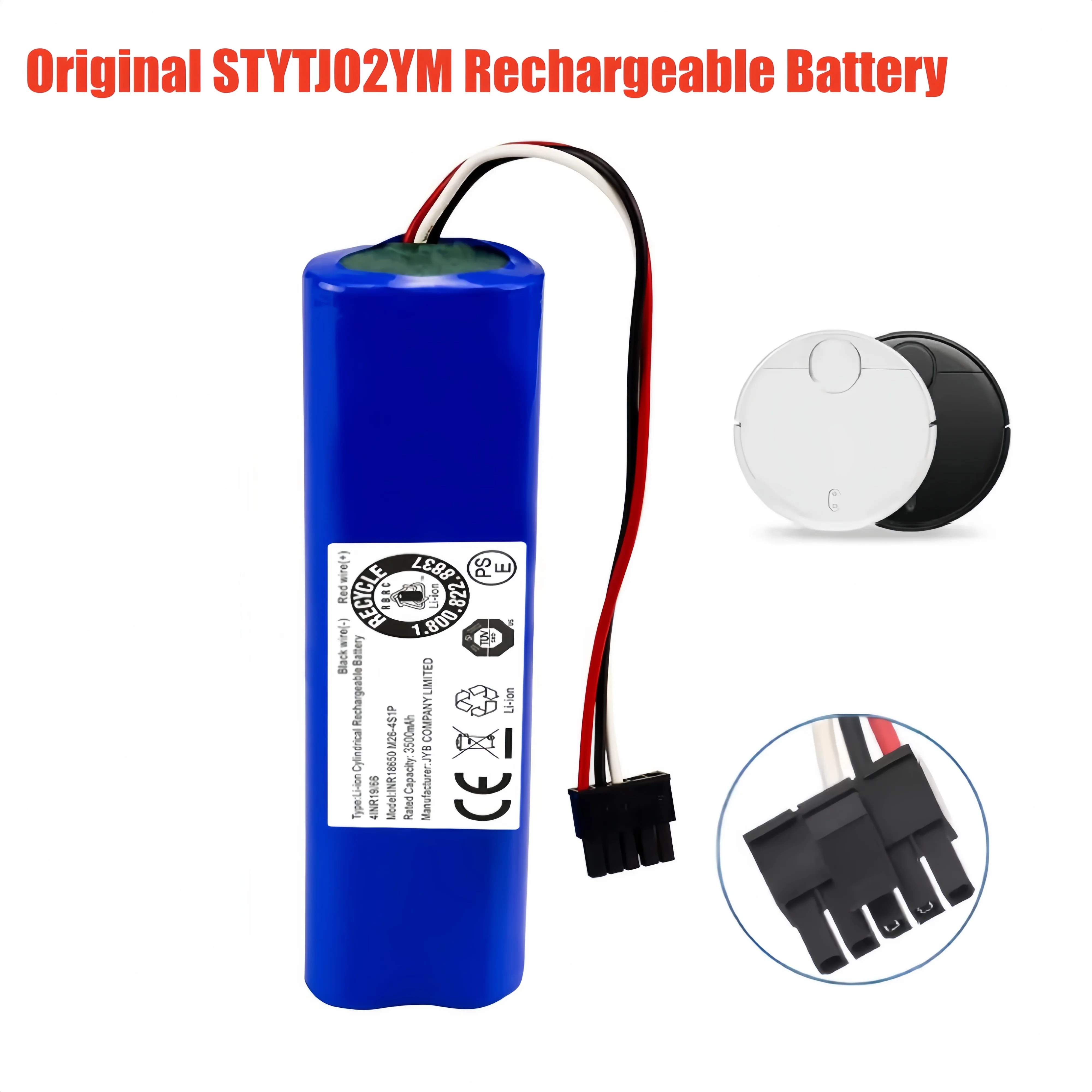 Original Replacement Battery for Xiaomi Mijia Mi Robot Vacuum-Mop P INR18650 MH1-4S1P-SC Sweeping Mopping Robot Vacuum Cleaner
Original Replacement Battery for Xiaomi Mijia Mi Robot Vacuum-Mop P INR18650 MH1-4S1P-SC Sweeping Mopping Robot Vacuum Cleaner