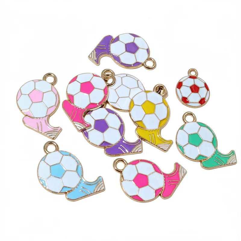 10pcs Sport Enamel Football Soccer Boots Pendant Charms 23x20mm Alloy Metal DIY Jewelry Making Accessories Findings
10pcs Sport Enamel Football Soccer Boots Pendant Charms 23x20mm Alloy Metal DIY Jewelry Making Accessories Findings