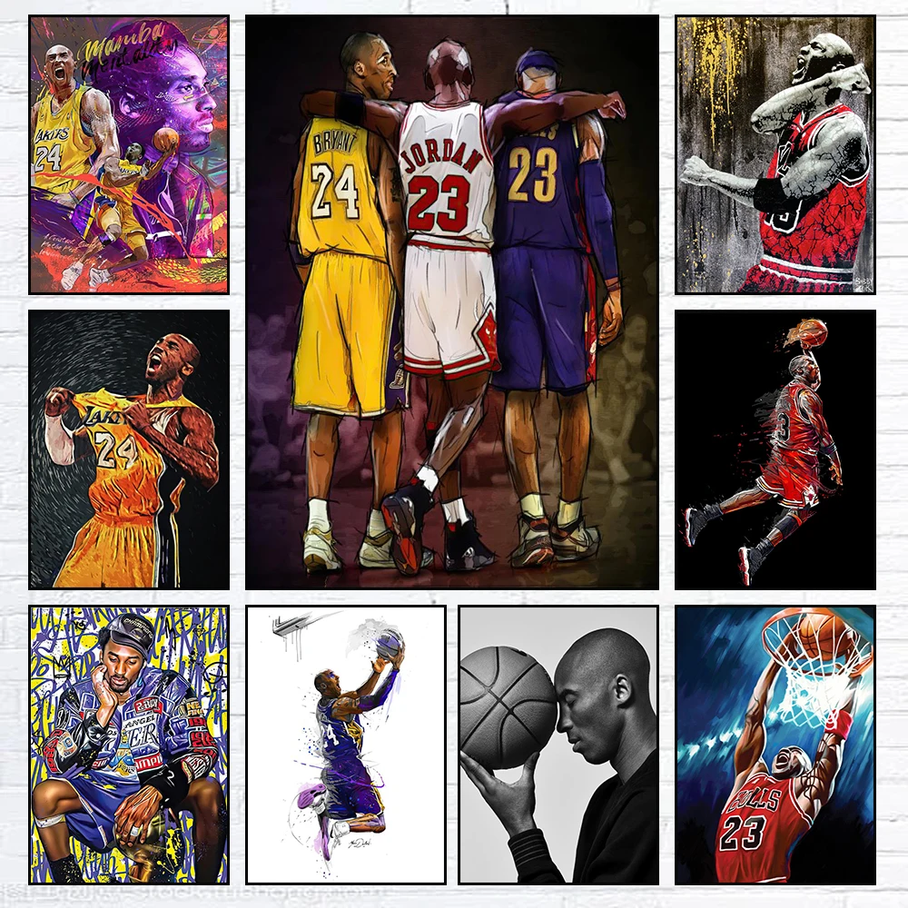 Famous Basketball Stars Wall Art Poster Abstract Graffiti Mural Modern Home Decor Canvas Painting Room Decorate Prints Pictures
Famous Basketball Stars Wall Art Poster Abstract Graffiti Mural Modern Home Decor Canvas Painting Room Decorate Prints Pictures