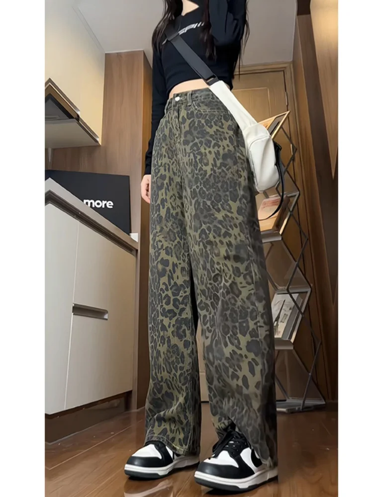 Men's Leopard Print High Street Straight Leg Jeans Spring Autumn Loose Wide Leg Pants Micro Flared Long Trousers
Men's Leopard Print High Street Straight Leg Jeans Spring Autumn Loose Wide Leg Pants Micro Flared Long Trousers