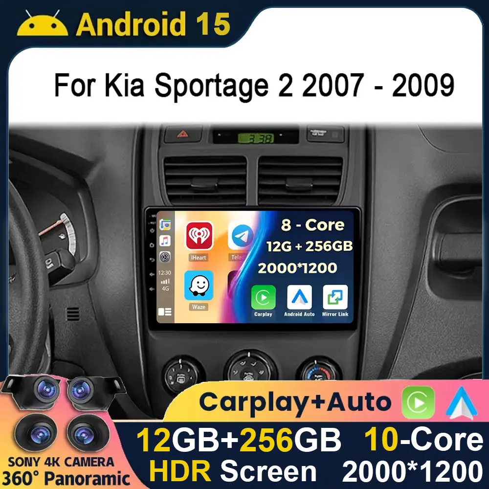 Android 15 для Kia Sportage 2 2007 2008 2009 2010 Автомобильный радиоприемник Мультимедийный плеер 2 Din Carplay Авто Стерео GPS DVD Головное устройство 5G
Android 15 для Kia Sportage 2 2007 2008 2009 2010 Автомобильный радиоприемник Мультимедийный плеер 2 Din Carplay Авто Стерео GPS DVD Головное устройство 5G