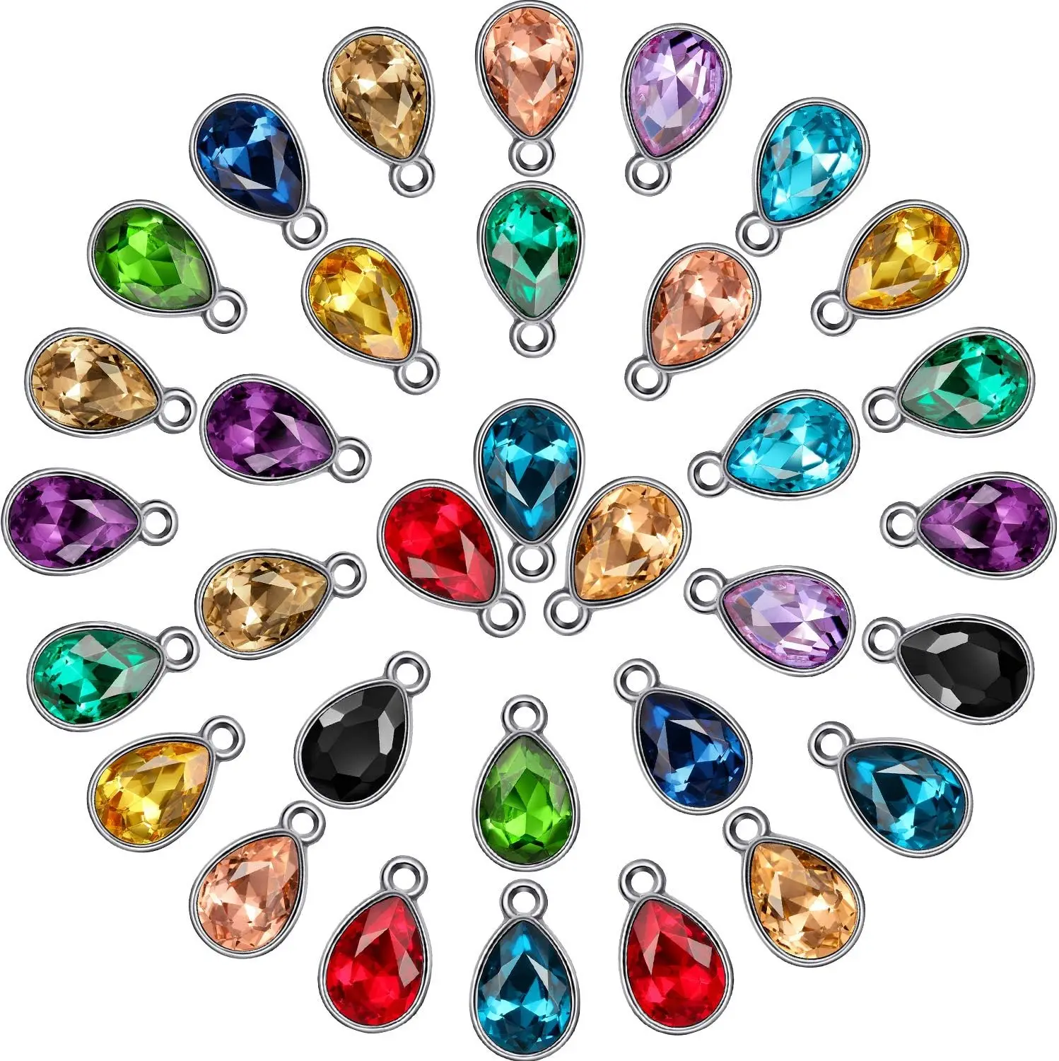 52 Pieces Water Drop Pendants Crystal Beads Pendants Charms Rhinestone Teardrop Jewelry Findings for Women DIY Necklace Jewelry
52 Pieces Water Drop Pendants Crystal Beads Pendants Charms Rhinestone Teardrop Jewelry Findings for Women DIY Necklace Jewelry