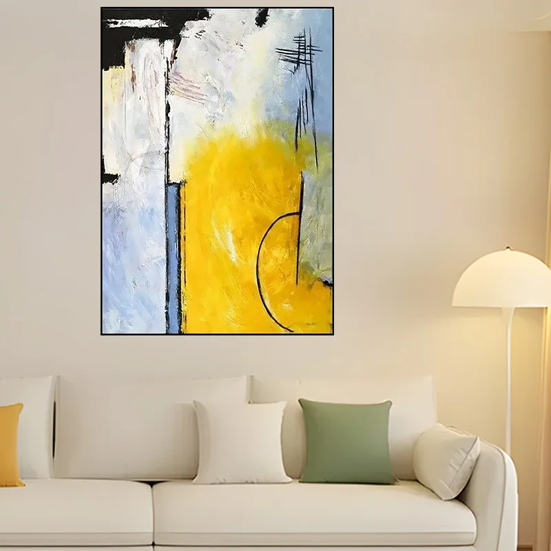 Simple Modern Abstract Pure Hand-Painted Oil Painting Entrance Wall Decoration Painting Bedroom Large-Sized Home Hanging Image
Simple Modern Abstract Pure Hand-Painted Oil Painting Entrance Wall Decoration Painting Bedroom Large-Sized Home Hanging Image