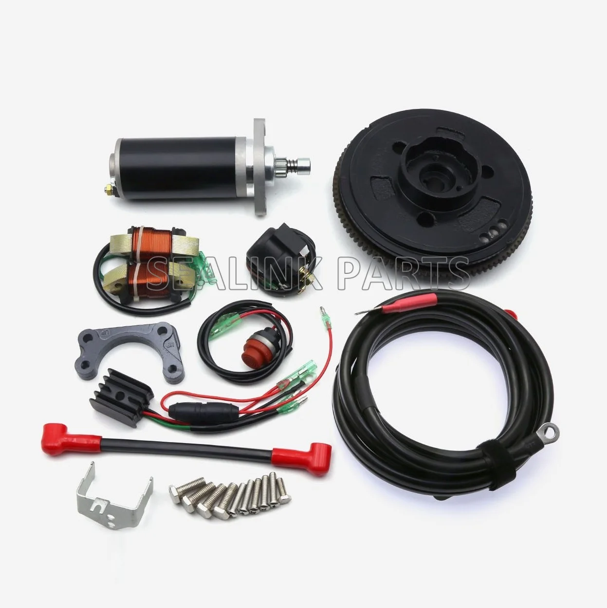 КОМПЛЕКТ ЭЛЕКТРИЧЕСКИХ СТАРТ ДЛЯ MERCURY ДЛЯ TOHATSU 9,8 л.с., 9,9 л.с., 12 л.с., 4-тактный внешний двигатель 
КОМПЛЕКТ ЭЛЕКТРИЧЕСКИХ СТАРТ ДЛЯ MERCURY ДЛЯ TOHATSU 9,8 л.с., 9,9 л.с., 12 л.с., 4-тактный внешний двигатель