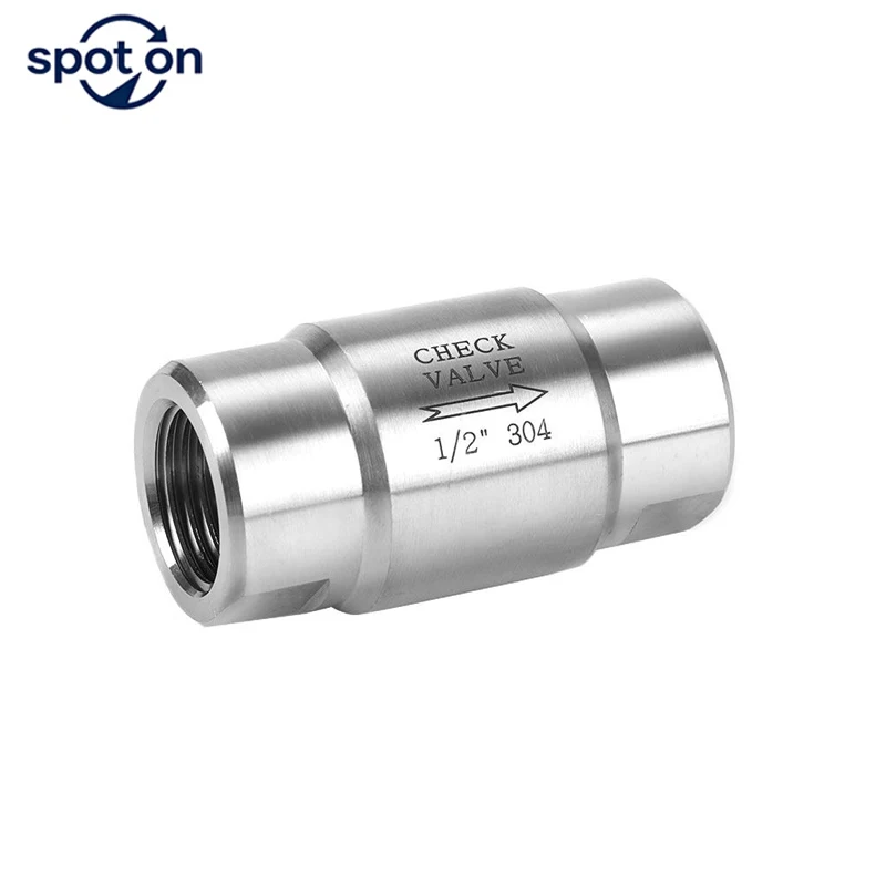 Обратный клапан из нержавеющей стали с внутренней резьбой, односторонний, 1/8" 1/4" 3/8" 1/2" 3/4" 1" 2"
Обратный клапан из нержавеющей стали с внутренней резьбой, односторонний, 1/8" 1/4" 3/8" 1/2" 3/4" 1" 2"