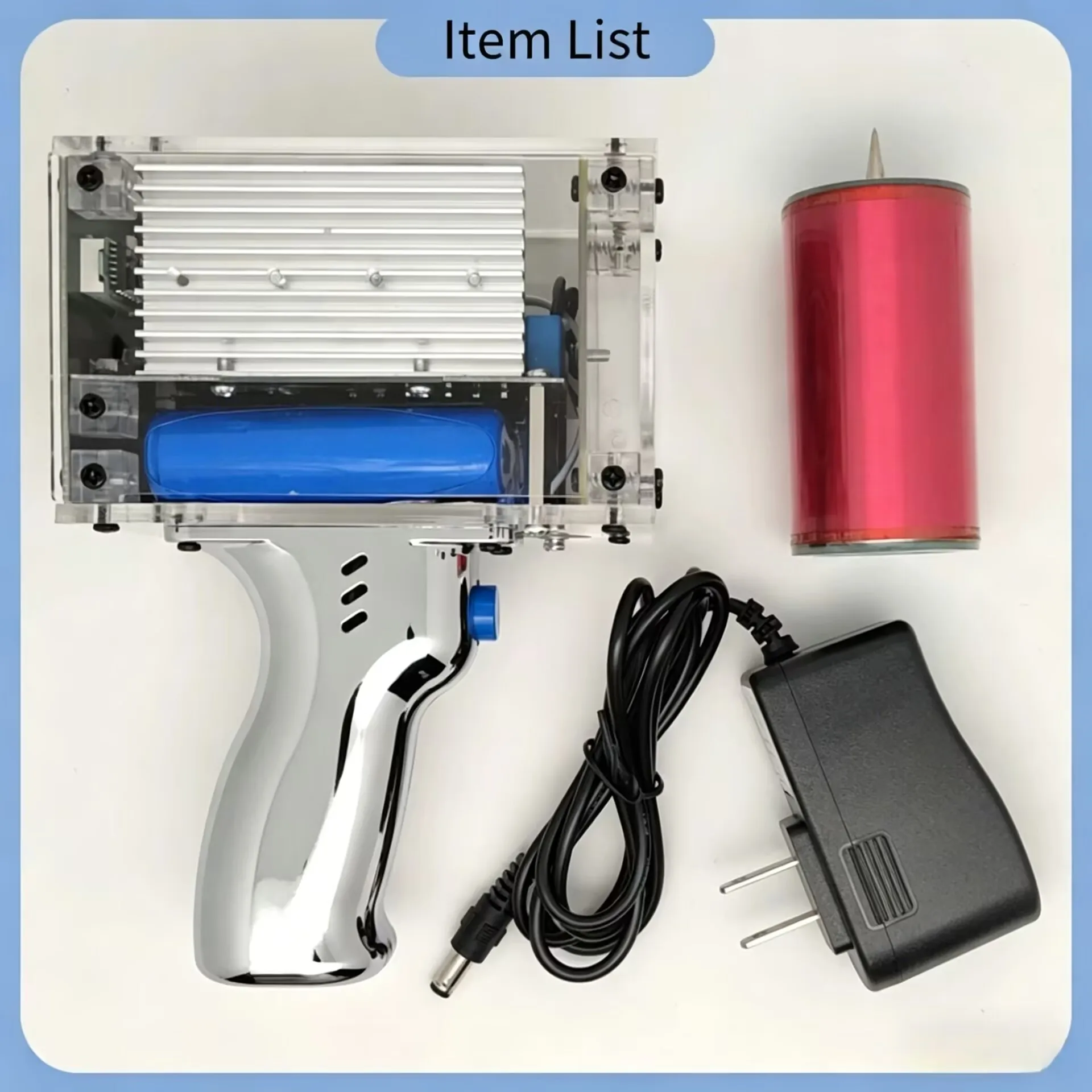 80W 6A Handheld Tesla Coil Gun – Portable Arc Generator, Artificial Lightning, Magnetic Storm, 2900mAh
80W 6A Handheld Tesla Coil Gun – Portable Arc Generator, Artificial Lightning, Magnetic Storm, 2900mAh
