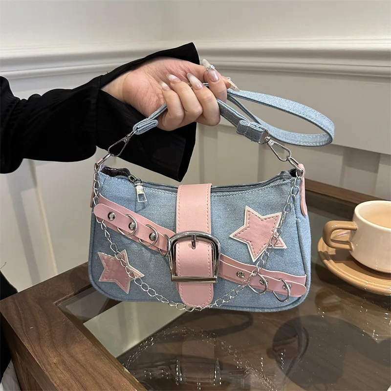 New Stylish Unique Star-patterned Shoulder Bag Chic Design Casual Commuter Handbag Niche Style Women Handbag Chic Crossbody Bag
New Stylish Unique Star-patterned Shoulder Bag Chic Design Casual Commuter Handbag Niche Style Women Handbag Chic Crossbody Bag