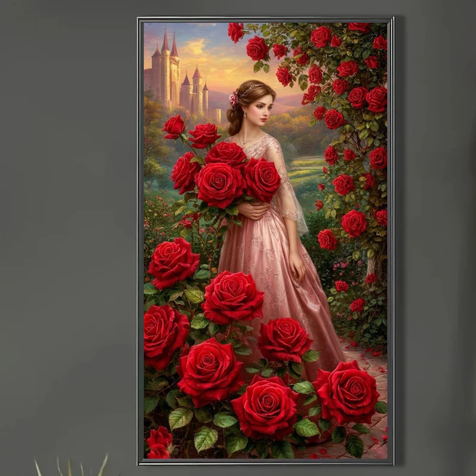 5D Diamond Painting Princess Red Roses Castle Full Drill DIY Diamond Art Kits Mosaic Embroidery Home Wall Decor Gift for Adults
5D Diamond Painting Princess Red Roses Castle Full Drill DIY Diamond Art Kits Mosaic Embroidery Home Wall Decor Gift for Adults