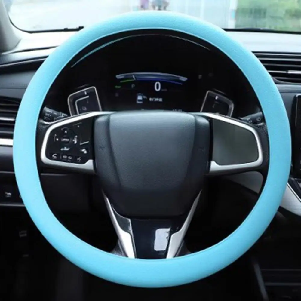 Car Steering Wheel Cover Anti-Slip Leather Soft Silicone Car Steering Wheel Cover Sunburn Scratch Protection Protective Case
Car Steering Wheel Cover Anti-Slip Leather Soft Silicone Car Steering Wheel Cover Sunburn Scratch Protection Protective Case