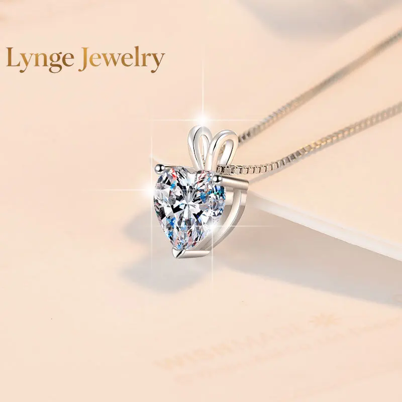 Lynge Jewelry Fashion Heart Clavicle Chain Women's 2CT Moissanite PT950 Platinum - 2CT heart stone, platinum chain, party showst
Lynge Jewelry Fashion Heart Clavicle Chain Women's 2CT Moissanite PT950 Platinum - 2CT heart stone, platinum chain, party showst