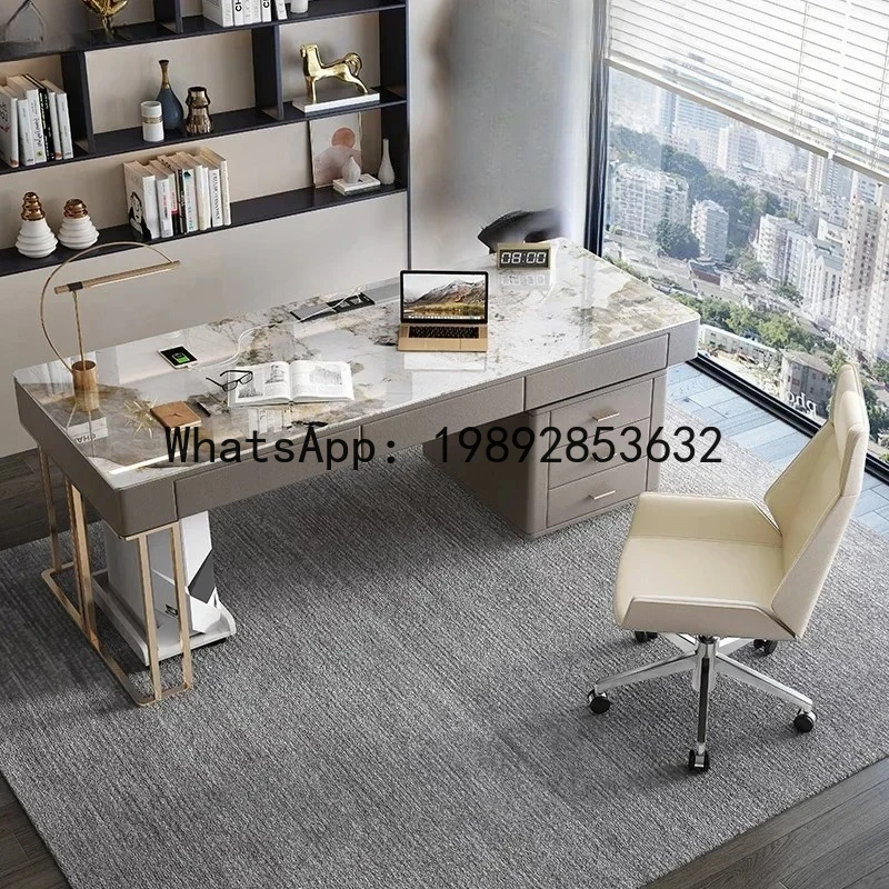 DNZ Modern Slate Desk Computer Desk Simple Study Stainless Steel Writing Desk living room decoration
DNZ Modern Slate Desk Computer Desk Simple Study Stainless Steel Writing Desk living room decoration