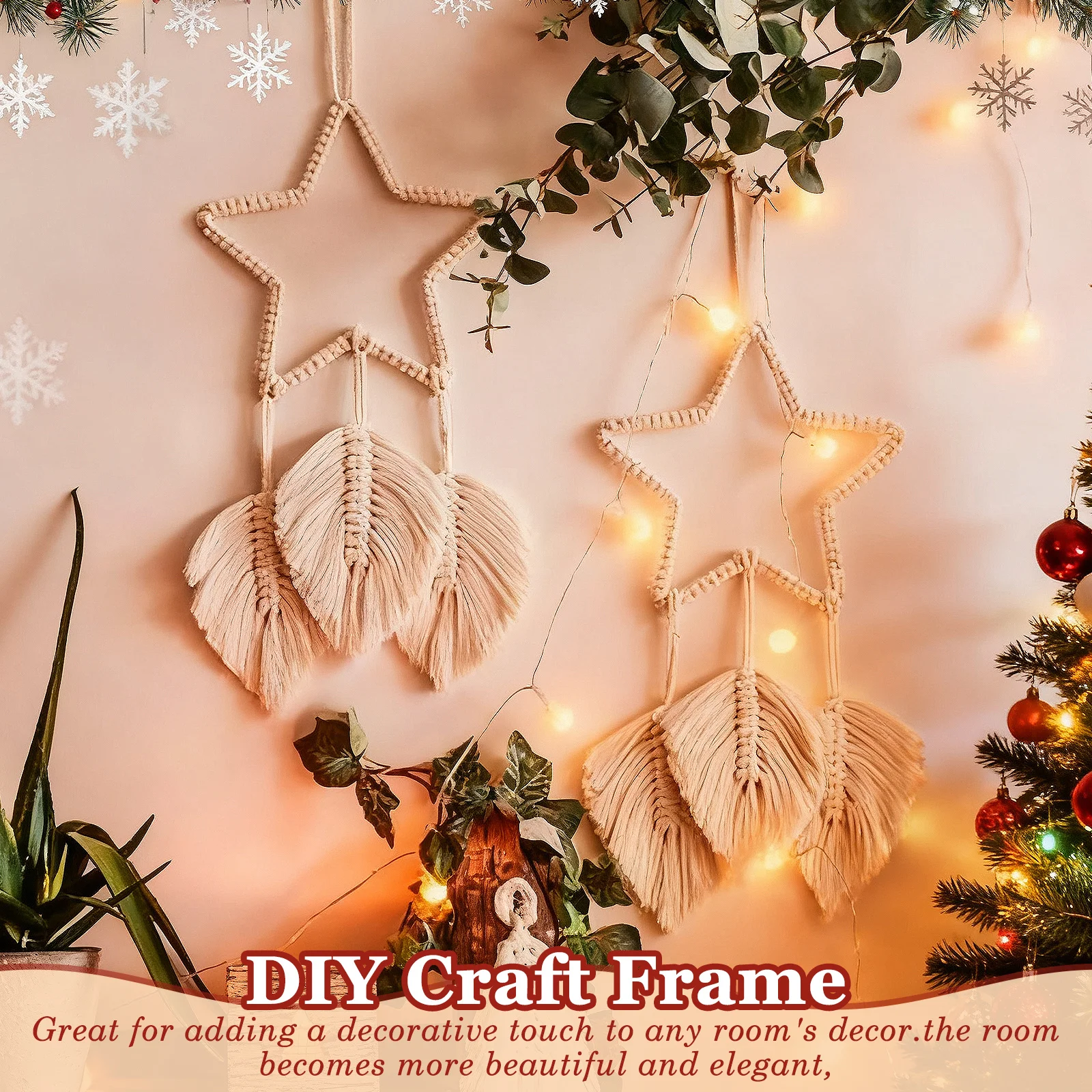 DIY Metal Hangable Wall Decoration Pentagram Shaped Iron Art Ornament for Home Shop Window Golden Craft Party Decor
DIY Metal Hangable Wall Decoration Pentagram Shaped Iron Art Ornament for Home Shop Window Golden Craft Party Decor