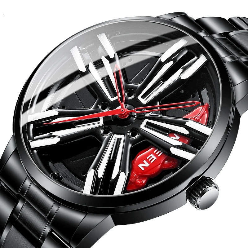 Stylish and Unique Design Motorcycle Hub-inspired Quartz Men's Watch with Waterproof and Luminous
Stylish and Unique Design Motorcycle Hub-inspired Quartz Men's Watch with Waterproof and Luminous