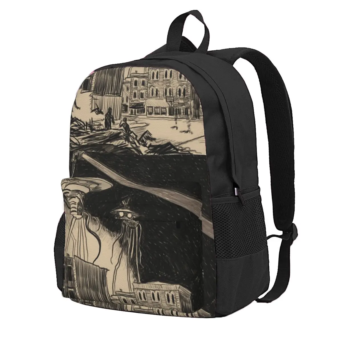 War Of The Worlds In Covington's Central Business District Student Backpack SchoolBagfor Boys Girls FashionBookbag Shoulder Bags
War Of The Worlds In Covington's Central Business District Student Backpack SchoolBagfor Boys Girls FashionBookbag Shoulder Bags
