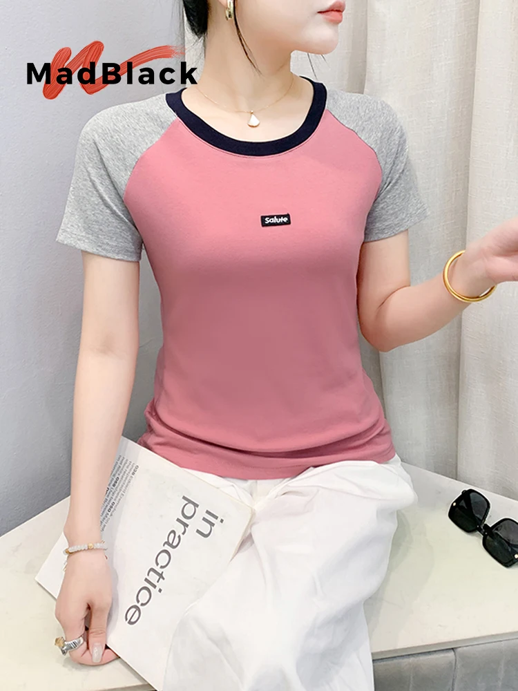 MadBlack-Women's European T-Shirt, Sexy O Neck Letter Patchwork, Fashion Short Sleeve Slim S-3XL Tee, 2025 Summer New T53805CC
MadBlack-Women's European T-Shirt, Sexy O Neck Letter Patchwork, Fashion Short Sleeve Slim S-3XL Tee, 2025 Summer New T53805CC