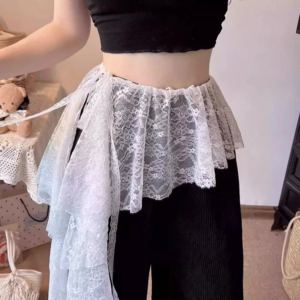 Y2K Lace Up Short Fart Curtain Skirt Irregular Layered Skirt INS Women Wrap Skirt Bandage Dress Pants Decor Apron Butt Curtain
Y2K Lace Up Short Fart Curtain Skirt Irregular Layered Skirt INS Women Wrap Skirt Bandage Dress Pants Decor Apron Butt Curtain