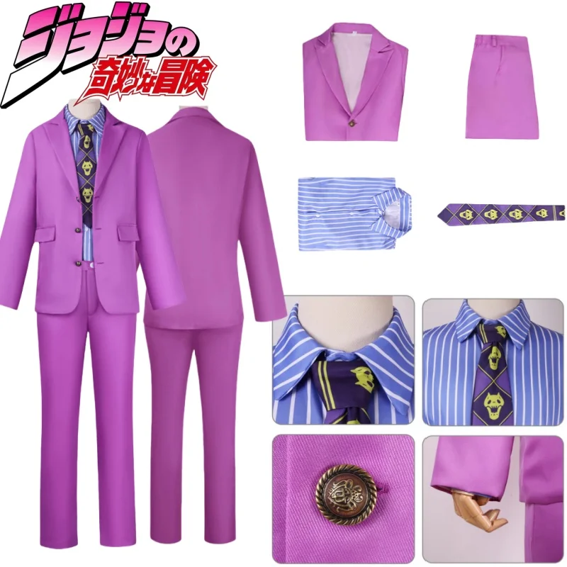 JoJo's Bizarre Adventure Cosplay Costumes Full Accessories Cartoon Yoshikage Kira Coswear Anime Accessories Holiday Gifts
JoJo's Bizarre Adventure Cosplay Costumes Full Accessories Cartoon Yoshikage Kira Coswear Anime Accessories Holiday Gifts