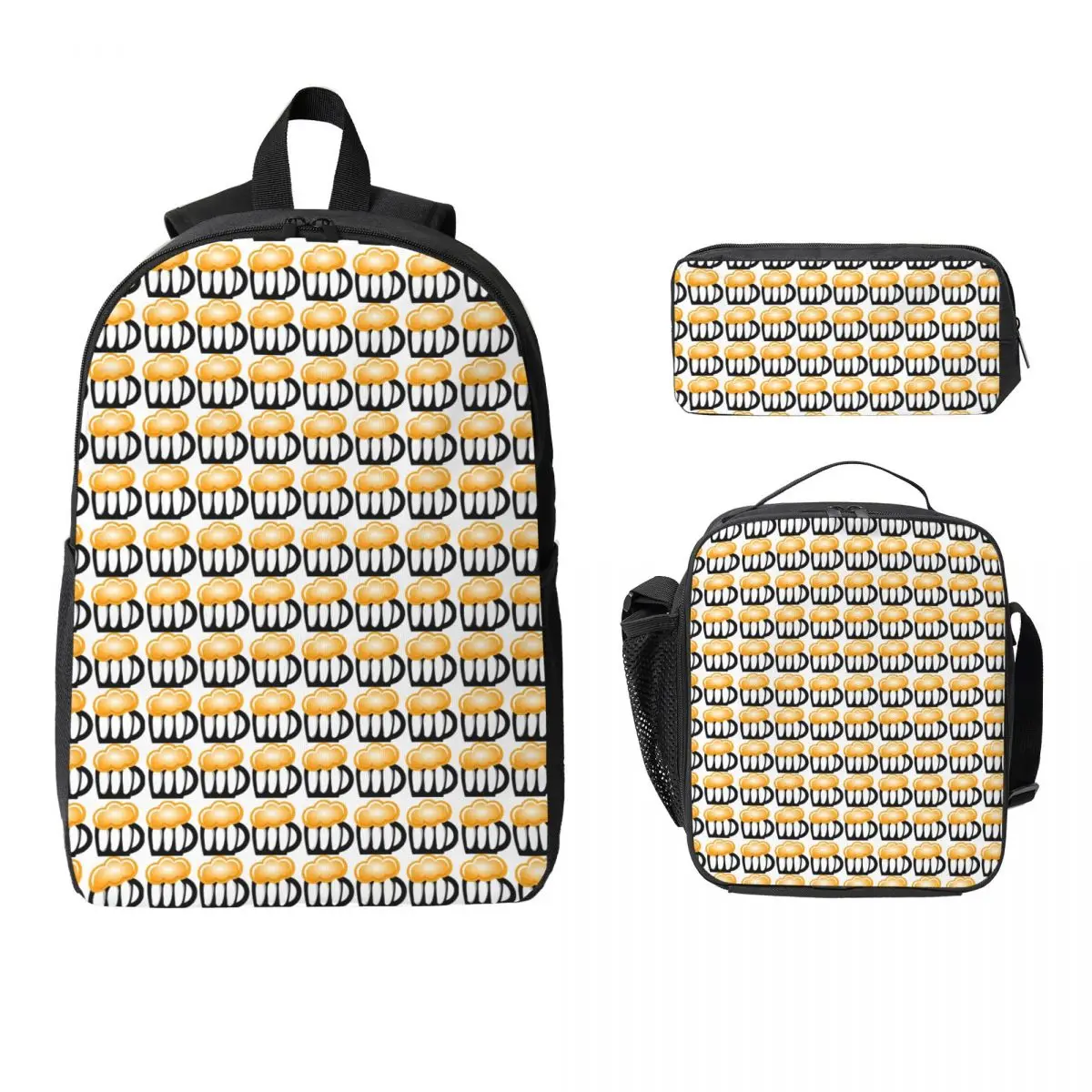The Cup Beer Pattern Backpack Student Boys Girls BookBag School Bag Computer Shoulder Bags 3ps Insulated Lunch Bag Pencil Case 
The Cup Beer Pattern Backpack Student Boys Girls BookBag School Bag Computer Shoulder Bags 3ps Insulated Lunch Bag Pencil Case