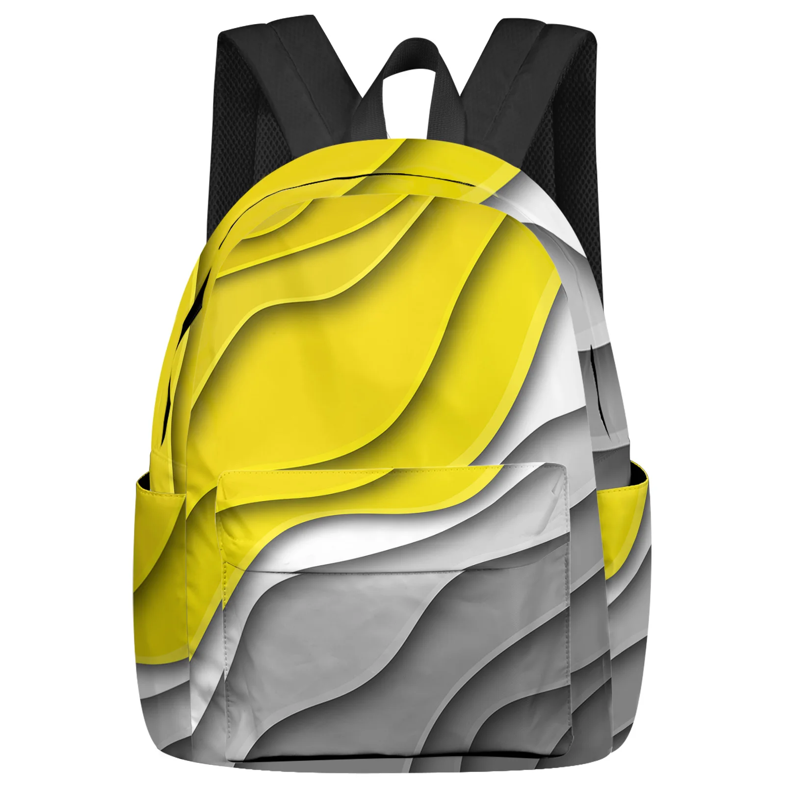 Yellow Grey Gradient Geometric Abstract Backpacks Teenagers Student School Bags Laptop Backpack Men Women Female Travel Mochila
Yellow Grey Gradient Geometric Abstract Backpacks Teenagers Student School Bags Laptop Backpack Men Women Female Travel Mochila