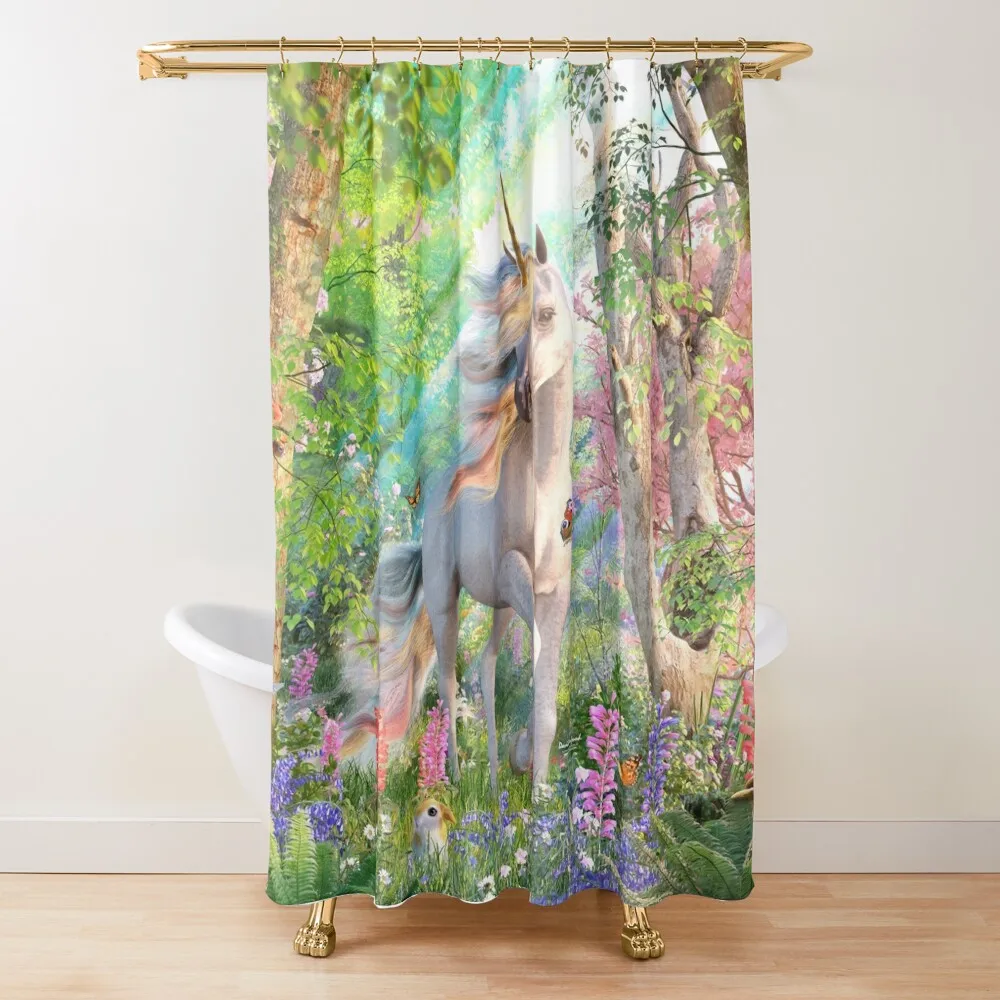 Unicorn Enchanted Forest Shower Curtain Anti-Mold Waterproof Shower Shower Bath Curtain
Unicorn Enchanted Forest Shower Curtain Anti-Mold Waterproof Shower Shower Bath Curtain
