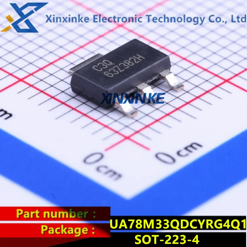 UA78M33QDCYRG4Q1 C3Q SOT-223-4 Linear Voltage Regulators 3.3 V 500mA Fixed Pos Vltg Reg Power Management ICs Brand New Original
UA78M33QDCYRG4Q1 C3Q SOT-223-4 Linear Voltage Regulators 3.3 V 500mA Fixed Pos Vltg Reg Power Management ICs Brand New Original