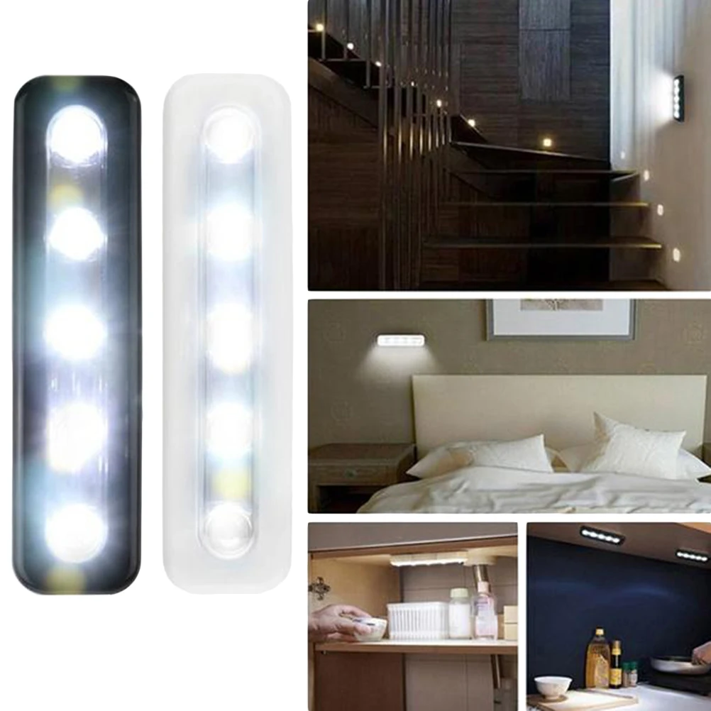 Wireless Touch Light LED Night Sensor Lamp Adhesive Backing Closet Bedroom Bathroom Stairs Ultra Bright 5 LEDs Cordless Easy
Wireless Touch Light LED Night Sensor Lamp Adhesive Backing Closet Bedroom Bathroom Stairs Ultra Bright 5 LEDs Cordless Easy