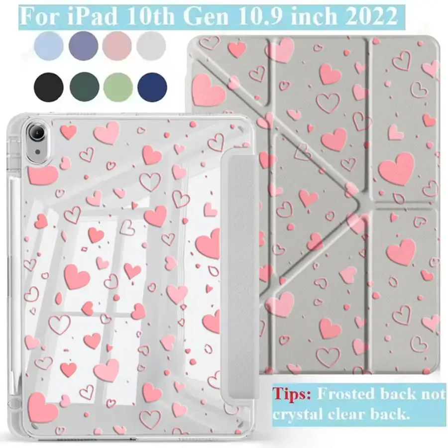 Holder Cover Tablet Case For iPad Pro 2025 Mini 6 7 Air 4 5 M3 M2 M4 11inch Pro 11th 10th 9th 8th 7th 12.9inch Y-Fold Pink Heart
Holder Cover Tablet Case For iPad Pro 2025 Mini 6 7 Air 4 5 M3 M2 M4 11inch Pro 11th 10th 9th 8th 7th 12.9inch Y-Fold Pink Heart