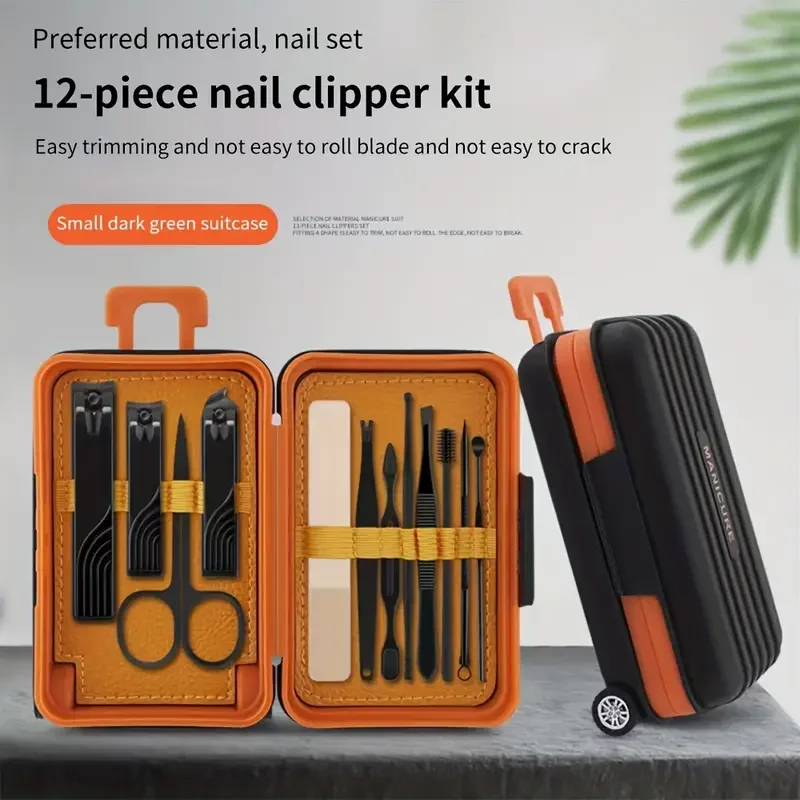 12PCS Nail Clipper Set Stainless Steel Household Manicure Beauty Kit Dead Skin Nail Scissor Nails File Pedicure Tool Creativity
12PCS Nail Clipper Set Stainless Steel Household Manicure Beauty Kit Dead Skin Nail Scissor Nails File Pedicure Tool Creativity