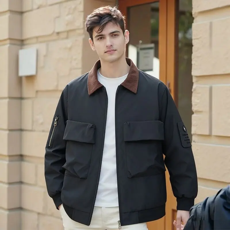 New Spring/Autumn Fashion Solid Color Outdoor Sports Multi-pocket Cargo Jacket Men's Casual Loose Plus Size High Quality Coat
New Spring/Autumn Fashion Solid Color Outdoor Sports Multi-pocket Cargo Jacket Men's Casual Loose Plus Size High Quality Coat