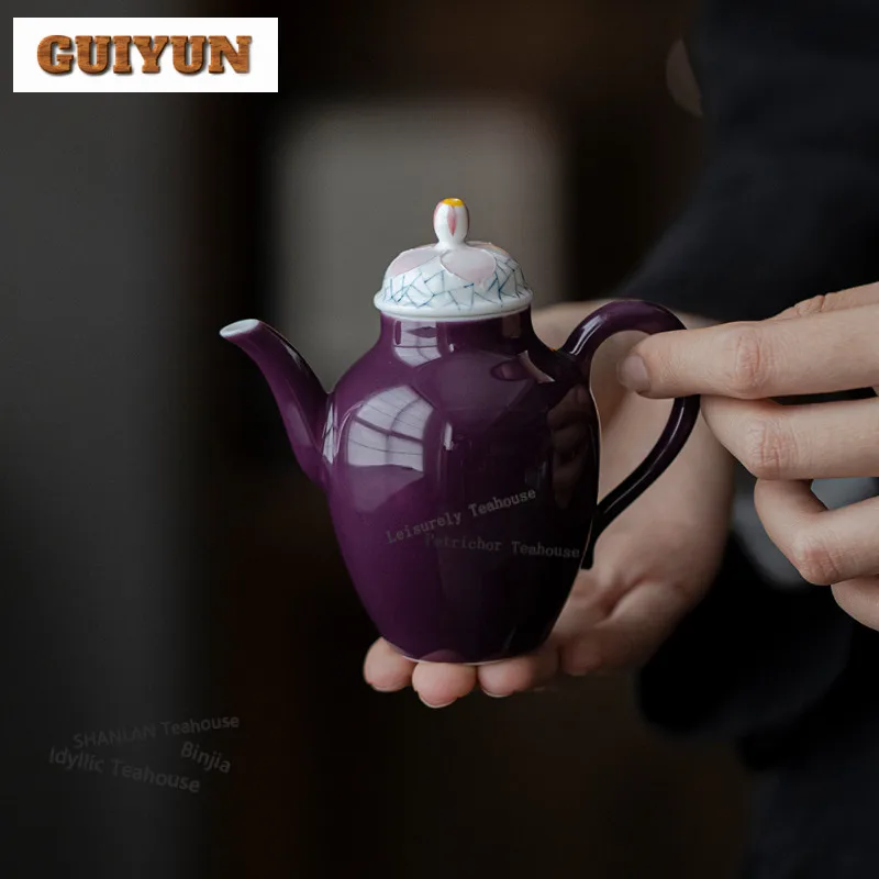 125ml Hand-painted Ice Crack Plum Blossom Teapot Zen Tea Infuser Pot Household Tea Maker Kettle With Filter Cha Supplies Craft
125ml Hand-painted Ice Crack Plum Blossom Teapot Zen Tea Infuser Pot Household Tea Maker Kettle With Filter Cha Supplies Craft