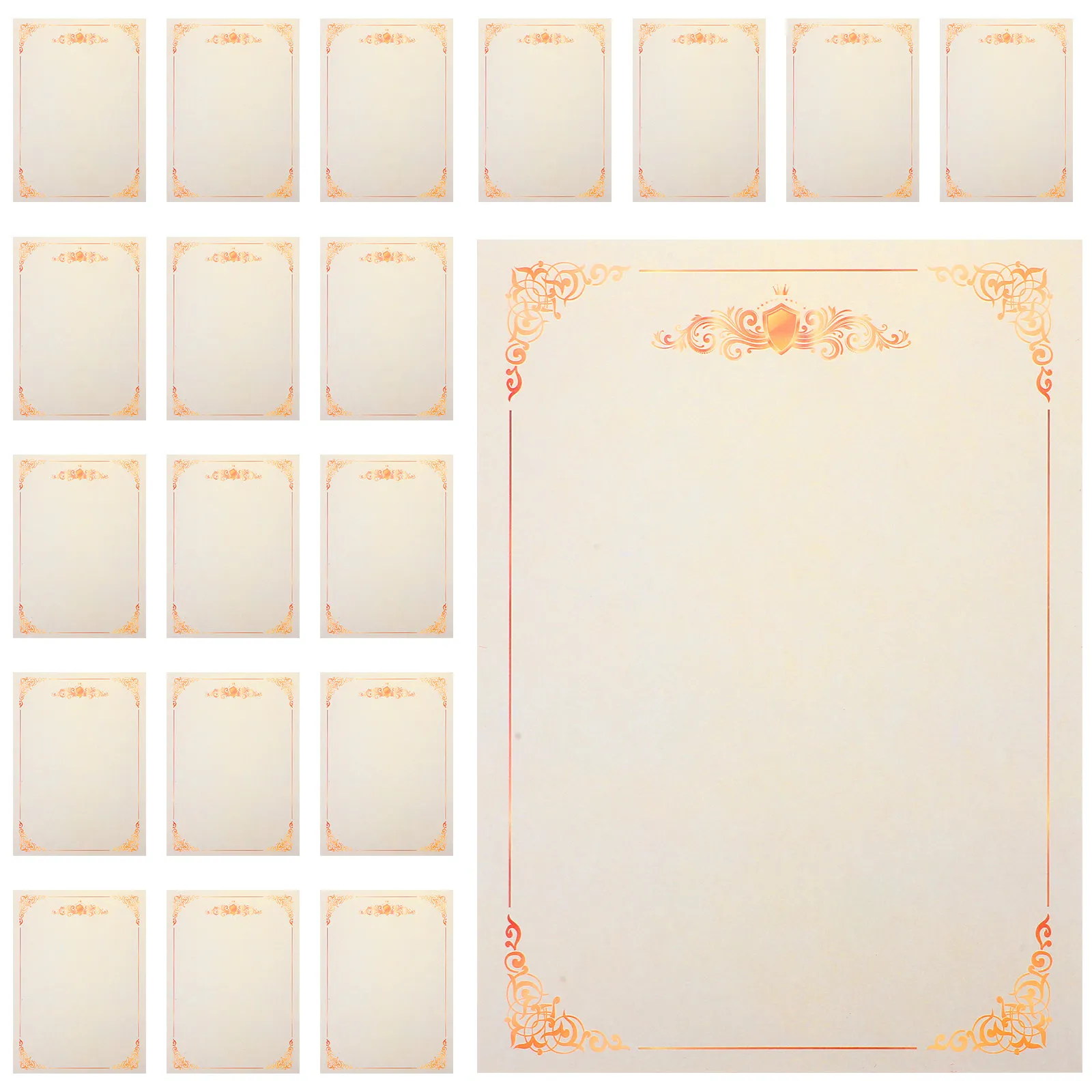 100 Sheets Certificate Paper Double-Sided Offset Blank Printable Paper Sheet for Award Graduation Recognition School Academic
100 Sheets Certificate Paper Double-Sided Offset Blank Printable Paper Sheet for Award Graduation Recognition School Academic