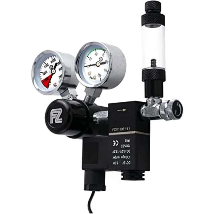 Aquarium Co2 Regulator DC Solenoid with Bubble Counter and Check Valve Plant Grow DIY CO2 System CGA320 Side Open Cylinder
Aquarium Co2 Regulator DC Solenoid with Bubble Counter and Check Valve Plant Grow DIY CO2 System CGA320 Side Open Cylinder