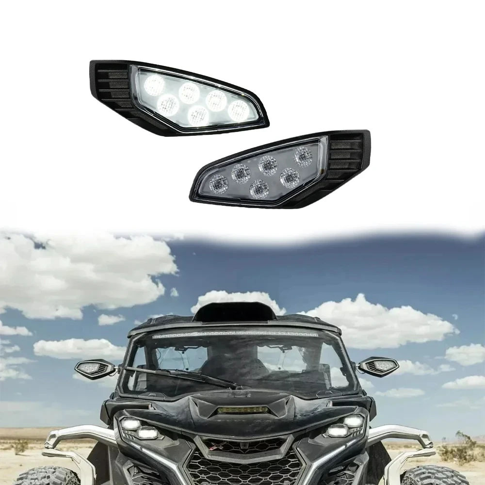 Black ABS Reverse LED Side Mirror Lights for Can Am Maverick R MAX/X/RS/XRS 2024-2025 - Durable Night Vision Backup Lamps
Black ABS Reverse LED Side Mirror Lights for Can Am Maverick R MAX/X/RS/XRS 2024-2025 - Durable Night Vision Backup Lamps