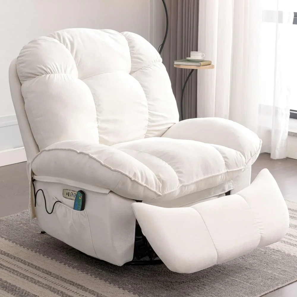 Power Recliner, Swivel Recliner with Massage and Heating, Power Rocking Gliding Recliner Sofa with USB, USB-C Ports
Power Recliner, Swivel Recliner with Massage and Heating, Power Rocking Gliding Recliner Sofa with USB, USB-C Ports
