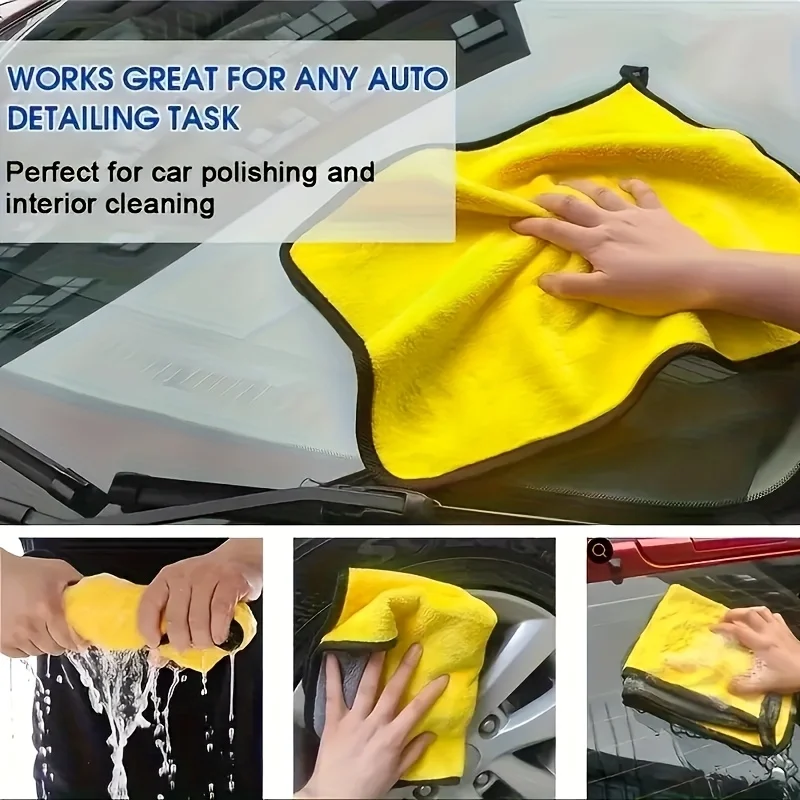 101pcs Double-Sided Coral Fleece Ultra-fine Fiber Cleaning Cloths | High Water Absorption, Reusable Dual Color Design
101pcs Double-Sided Coral Fleece Ultra-fine Fiber Cleaning Cloths | High Water Absorption, Reusable Dual Color Design